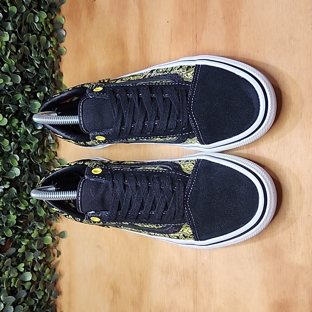 Vans SpongeBob Gigliotti Skate Shoe | Size: 6.5 Mens | Black & Yellow - Picture 2 of 8